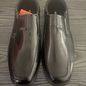 NEW! Deer Stags boys Denny Oxford, Black, 3.5 Big Kid US